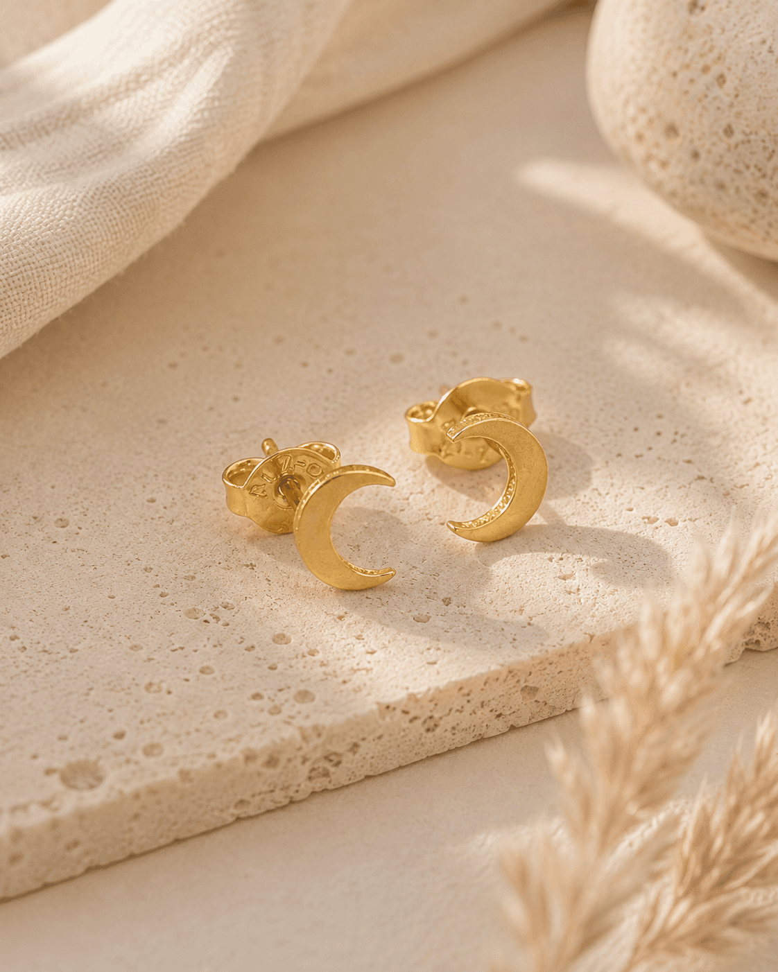 Aretes luna 6 mm